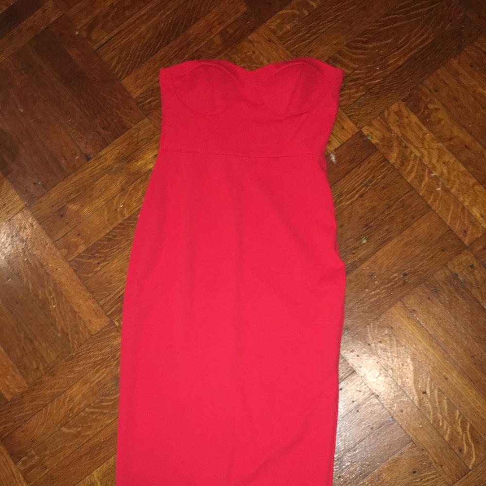 WINDSOR red dress medium - Picture 2 of 5